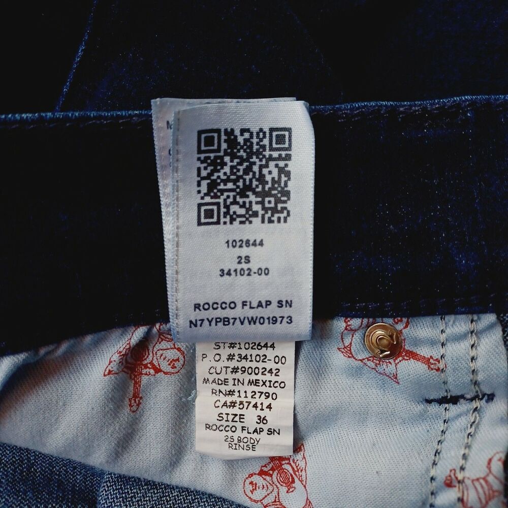 True Religion Rocco Men's Relaxed Skinny Blue Jeans Size 36x33 - Picture 7 of 11